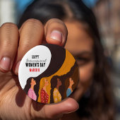 Happy Women's Day  Sunset Women Profile Button 