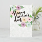 Happy Women's Day Wenskaart Kaart (Staand voorkant)