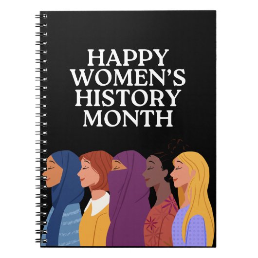Happy Women's History Month Notitieboek (Voorkant)