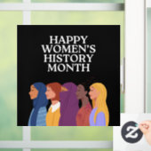 Happy Women's History Month Raamsticker (Huis)