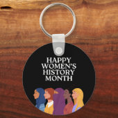 Happy Women's History Month Sleutelhanger (Achterkant)