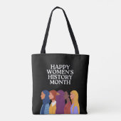 Happy Women's History Month Tote Bag (Achterkant)