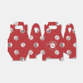 'Happy Woof Year' Poedel Kerstmis Favor Box Bedankdoosjes (Uitgevouwen)