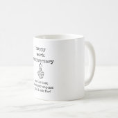 Happy Work Jubileum, collega cadeau Koffiemok (Voorkant rechts)