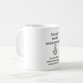 Happy Work Jubileum, collega cadeau Koffiemok (Voorkant links)