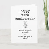 Happy Work Jubileum, collega Kaart (Voorkant)