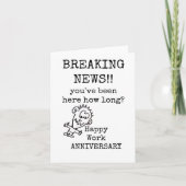 Happy Work Jubileum Kaart, grappig Bedankkaart (Voorkant)