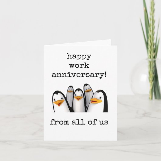 Happy Work Jubileum Kaart, grappig Bedankkaart (Voorkant)
