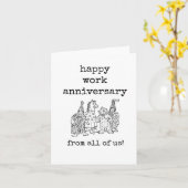 Happy Work Jubileum Van Ieder van ons Grappig Kaart (Gele Bloem)