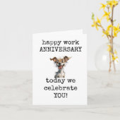 Happy Work Jubileum, vandaag vieren we jullie Kaart (Gele Bloem)