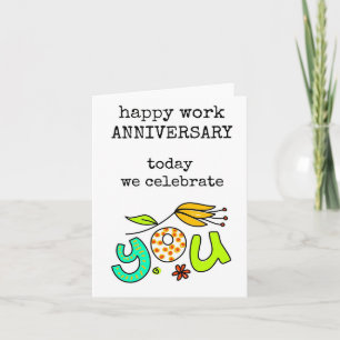 Happy Work Jubileum, vandaag vieren we jullie Kaart