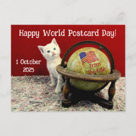 Happy World Briefkaart Day met Tuffy McStuff - Cat