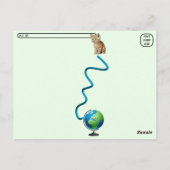 Happy World Briefkaart Day van Tuffy McStuff - Cat (Achterkant)