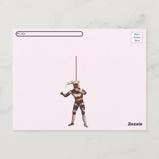 Happy World Briefkaart Day - Verzending met mensen (Achterkant)