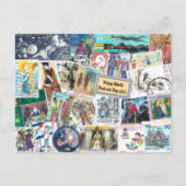 Happy World Briefkaart Day - Verzending met mensen (Voorkant)