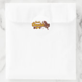 Happy World Chocolate Day Ronde Sticker (Tas)