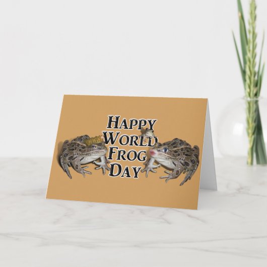 Happy World Frog Day Kaart (Voorkant)