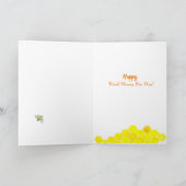 Happy World Honey Bee Day Bloemen voor Bijen Kaart (Binnen)