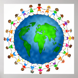 Happy World Kinder Poster