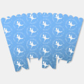 Happy World Kinderdag Blauwe Glitter Bedankdoosjes (Ongevouwen)