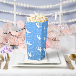 Happy World Kinderdag Blauwe Glitter Bedankdoosjes