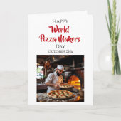 Happy World Pizza Makers Day  | October 25th Kaart (Voorkant)