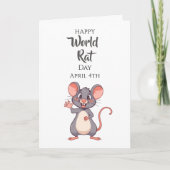 Happy World Rat Day! April 4th Kaart (Voorkant)