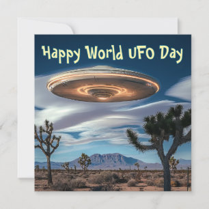 Happy World UFO Day Feestdagenkaart