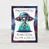 Happy World UFO Day Kaart (Voorkant)