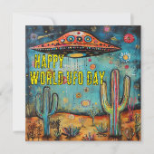 Happy World UFO Day Kaart (Voorkant)