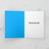 Happy World Vegan Day Cute Koe in Pet van partij Feestdagen Kaart (Binnen)