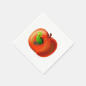 Happy Worm in Red Apple Servet (Hoek)