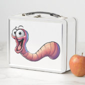 Happy Worm Metal Lunchbox (In situ)