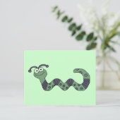 Happy Worm Tshirts en cadeautjes Briefkaart (Staand voorkant)
