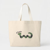Happy Worm Tshirts en cadeautjes Grote Tote Bag (Voorkant)