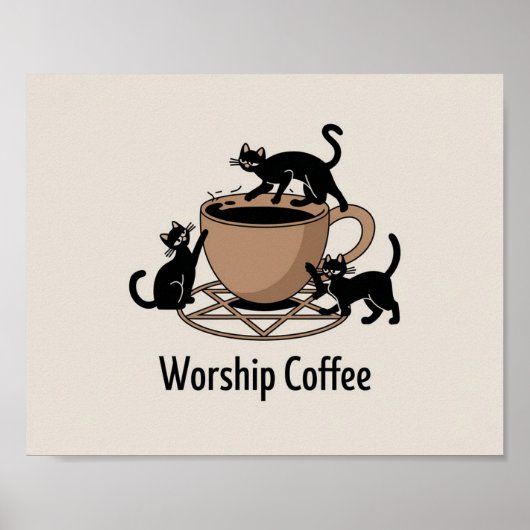 Happy Worship Coffee, Worship Coffee Kittens Poster (Voorkant)