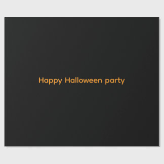 Happy Wrapping Paper Halloween party  Cadeaupapier