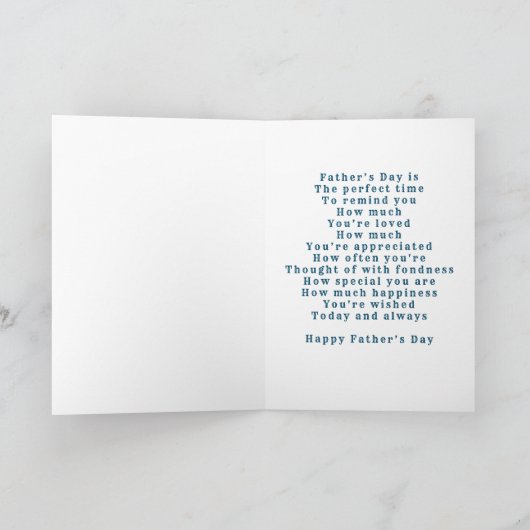 Happy Wwish for Vaderdag Kaart (Binnen)