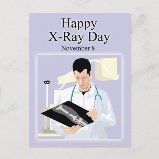 Happy X-Ray Dag 8 november Briefkaart (Voorkant)