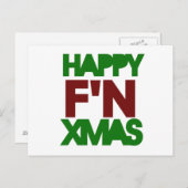 Happy Xmas humor Feestdagenkaart (Voorkant / Achterkant)