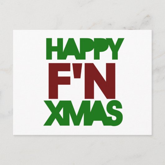 Happy Xmas humor Feestdagenkaart (Voorkant)