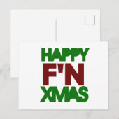 Happy Xmas humor Feestdagenkaart (Voorkant / Achterkant)