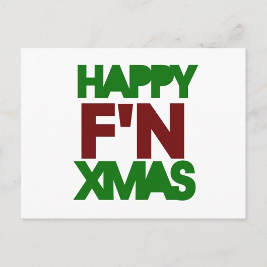 Happy Xmas humor Feestdagenkaart (Voorkant)