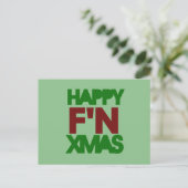 Happy Xmas humor Feestdagenkaart (Staand voorkant)