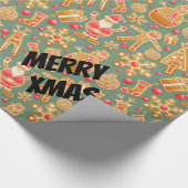 Happy Xmas Santa Cadeaupapier (Hoek)
