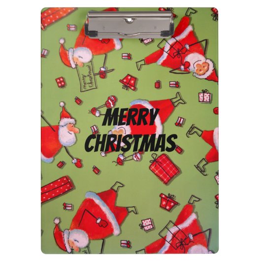 Happy Xmas Santa Klembord (Voorkant)