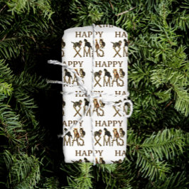  Happy Xmas Schattige Cat Kitten Christmas Cadeaupapier