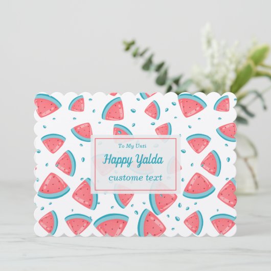 Happy Yalda Night Celebrations Kaart (Staand voorkant)