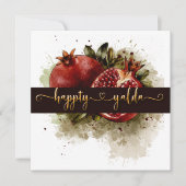 Happy Yalda Nochtavond Uitnodiging tot herdenking (Voorkant)