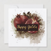 Happy Yalda Nochtavond Uitnodiging tot herdenking (Voorkant)